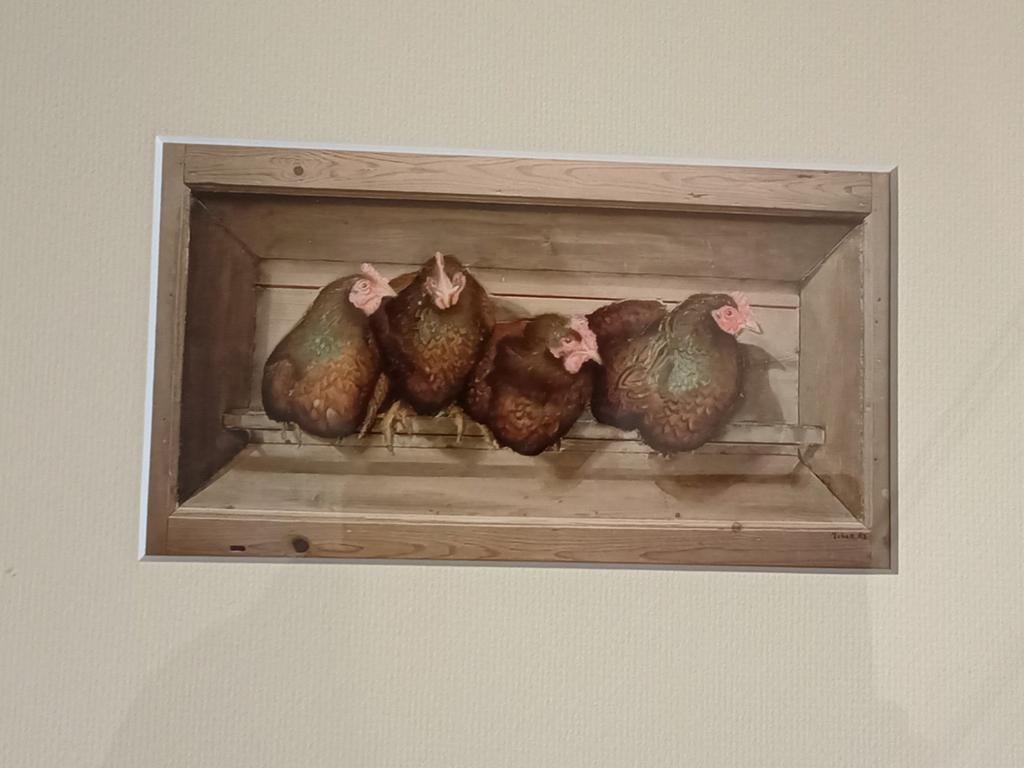 2 Hindeloopse prenten Johan Mulder, ingelijst, Antiek en Kunst, Ophalen of Verzenden
