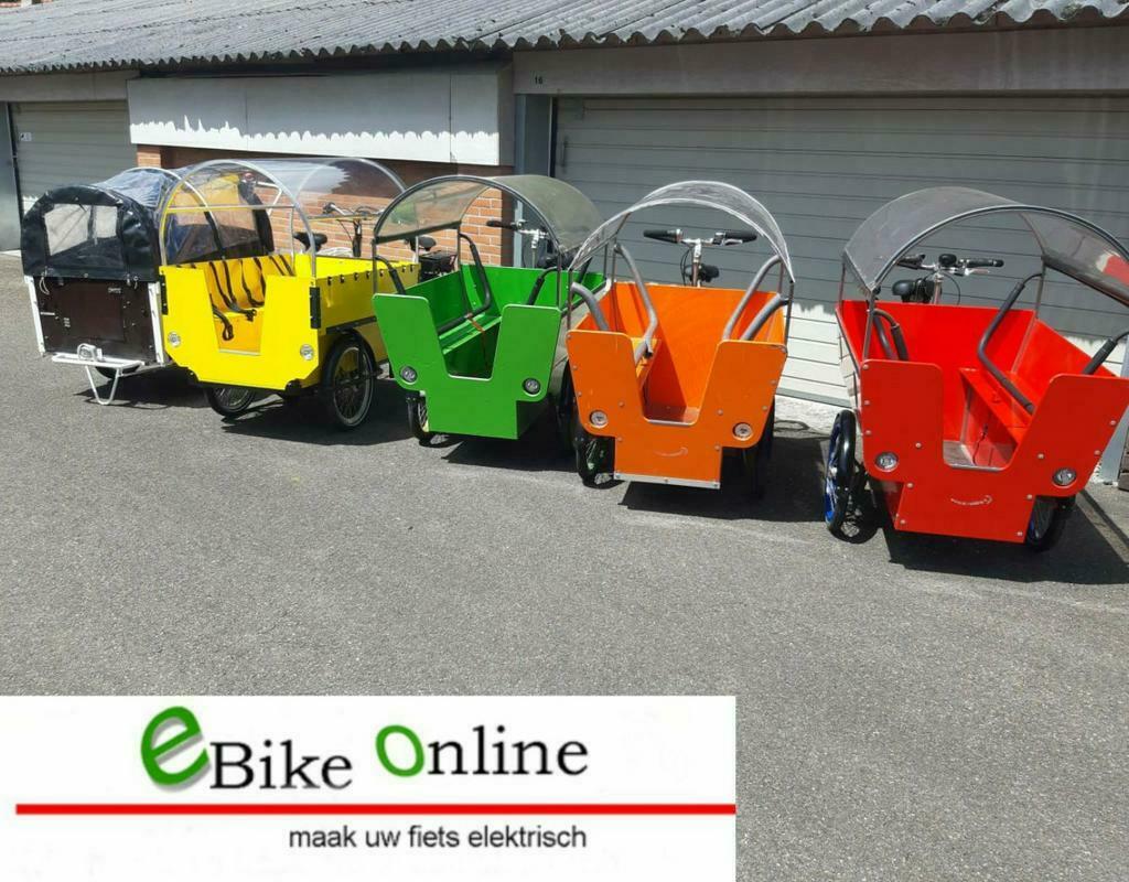 Verhuur lease elektrische de redding KDV BSO bakfietsen 6 8