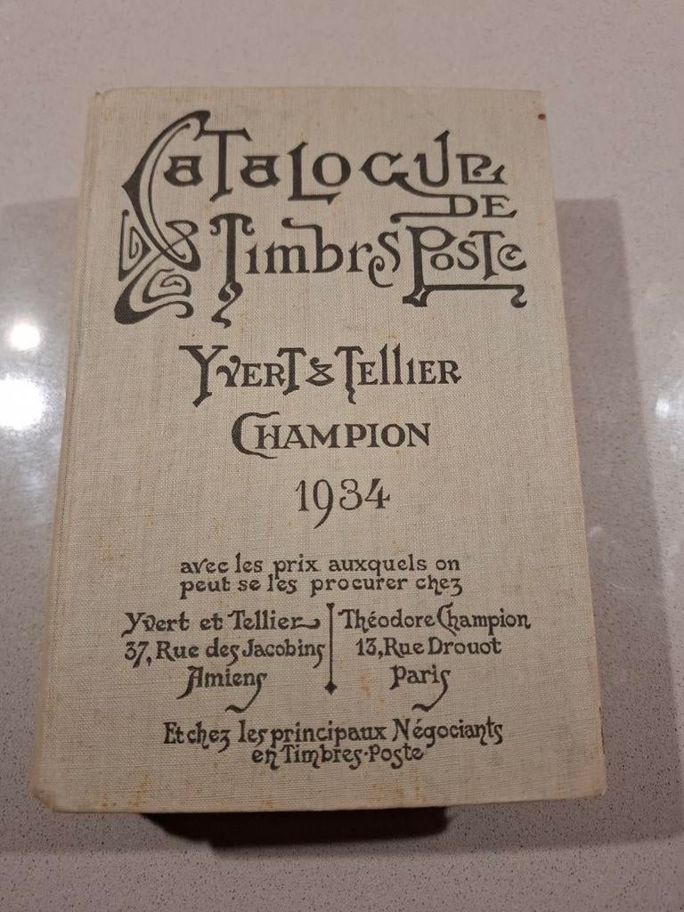 Franstalige Postzegel Catalogus 1934 - Goede Conditie, Boeken, Gelezen, Ophalen of Verzenden, Yvert & Tellier, Catalogus