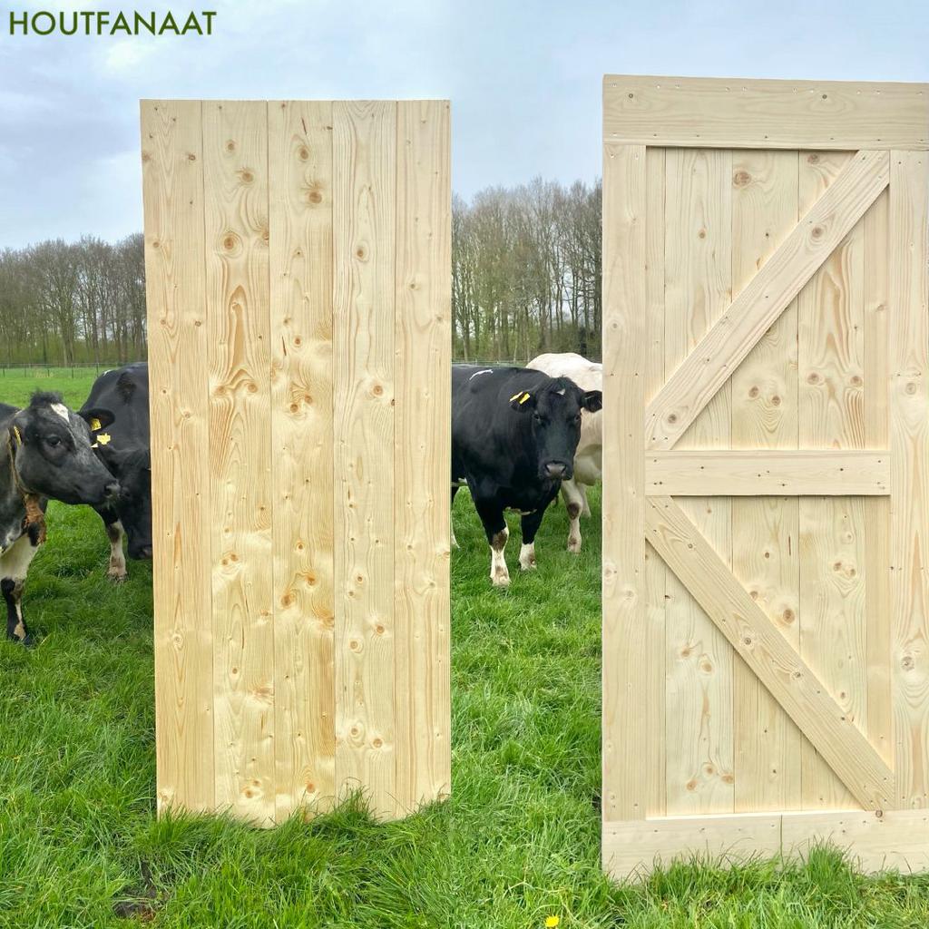 Staldeur/Schuurdeur gratis op maat gemaakt, Ophalen, 80 tot 100 cm, 215 cm of meer, Nieuw