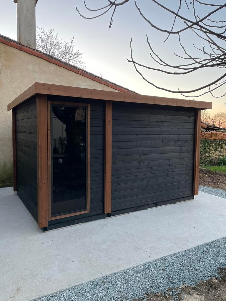 Maatwerk buitensauna met voorruimte. Buitensauna tuinsauna, Ophalen of Verzenden, Nieuw, Complete sauna