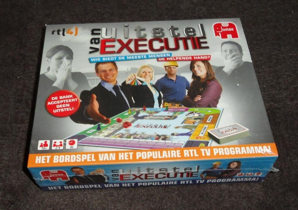 Uitstel van Executie spel Jumbo Bekend van RTL 4, Hobby en Vrije tijd, Gezelschapsspellen | Bordspellen, Een of twee spelers, Ophalen of Verzenden