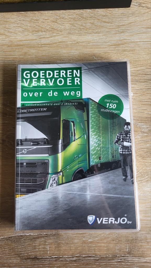 Goederenvervoer over de weg - RV2/V3 + examentraining, Boeken, Ophalen of Verzenden, Zo goed als nieuw, Verjo bv, Vrachtwagen
