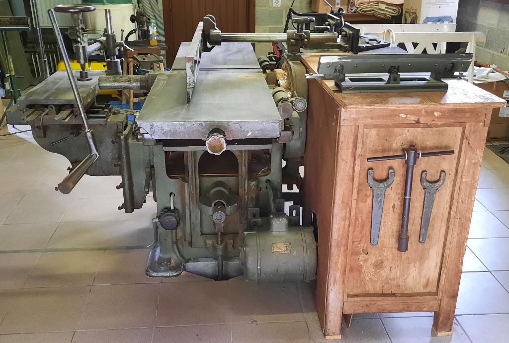 Hout Combine Zaag Schaaf Boor, Ophalen, Gebruikt