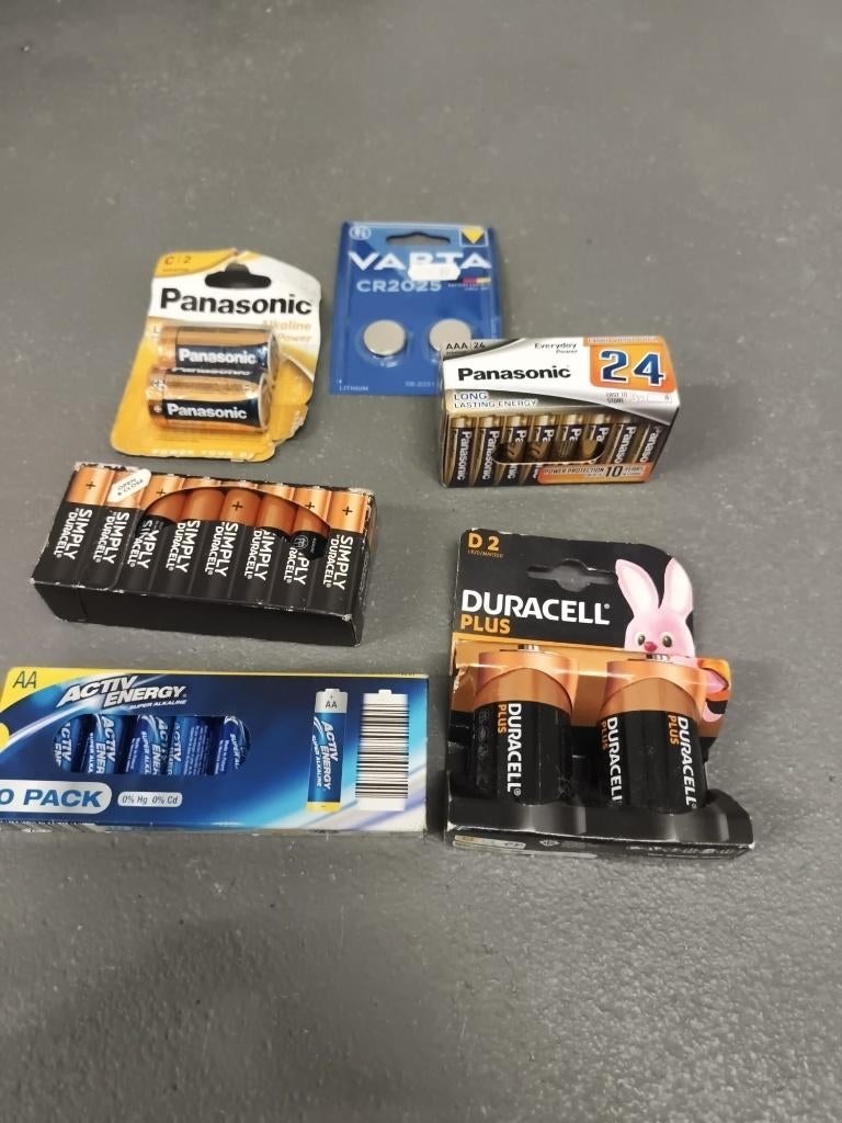 Batterijset A-merken - AA, AAA, C, D, Knoopcellen, Ophalen of Verzenden, Nieuw