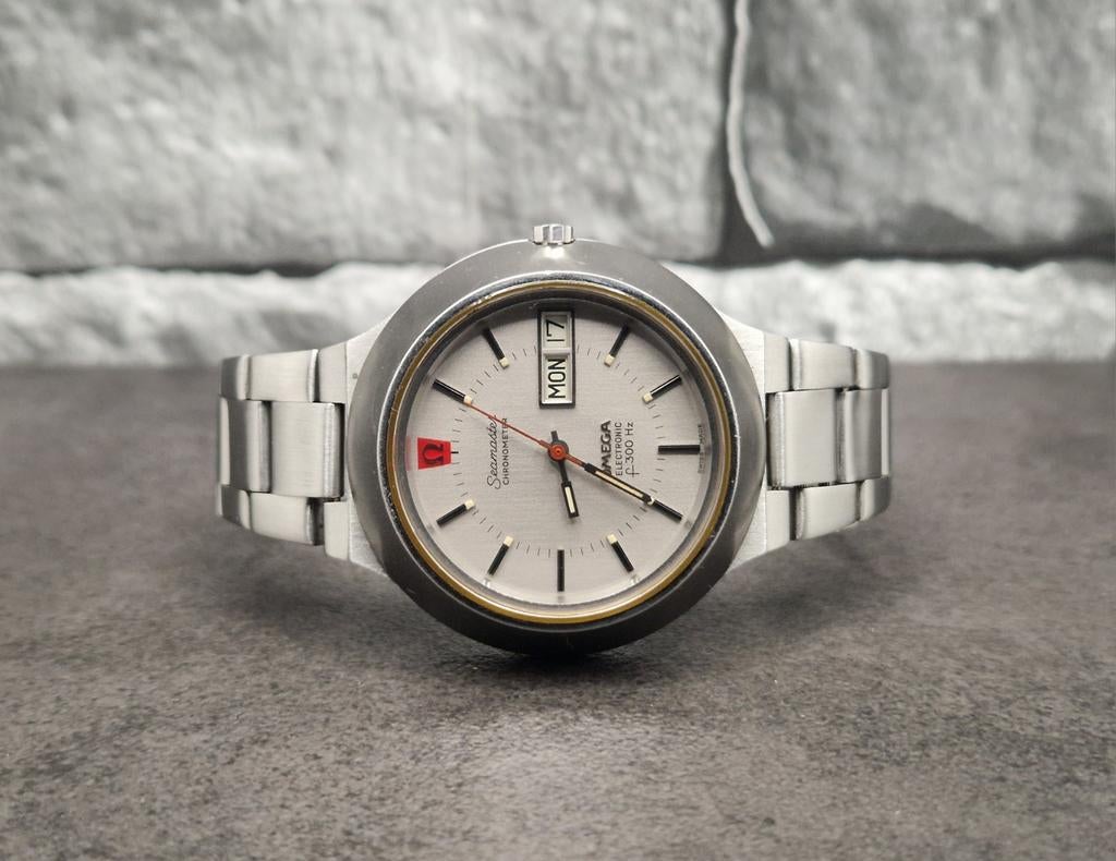 Omega electronic Seamaster f300 Hz quartz watch only 1972/73, Sieraden, Tassen en Uiterlijk, Horloges | Heren, Staal, Gebruikt