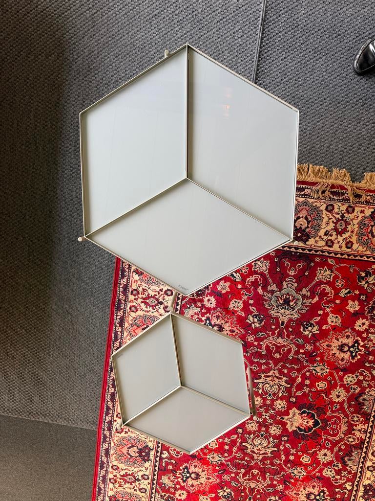 Stijlvolle bijzettafel set Zuiver, 45 tot 60 cm, Minder dan 55 cm, Metaal of Aluminium, Ophalen of Verzenden