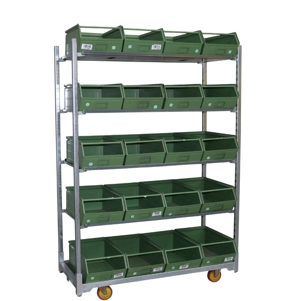 Magazijnbak Lagerfix 1 GR01, Doe-het-zelf en Verbouw, Kratten en Dozen, Ophalen, Doos, 50 tot 75 cm, Minder dan 40 cm