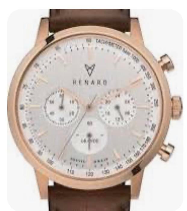 Renard Grande Chrono Gold, herenhorloge, Ophalen, Staal, Polshorloge, Overige merken