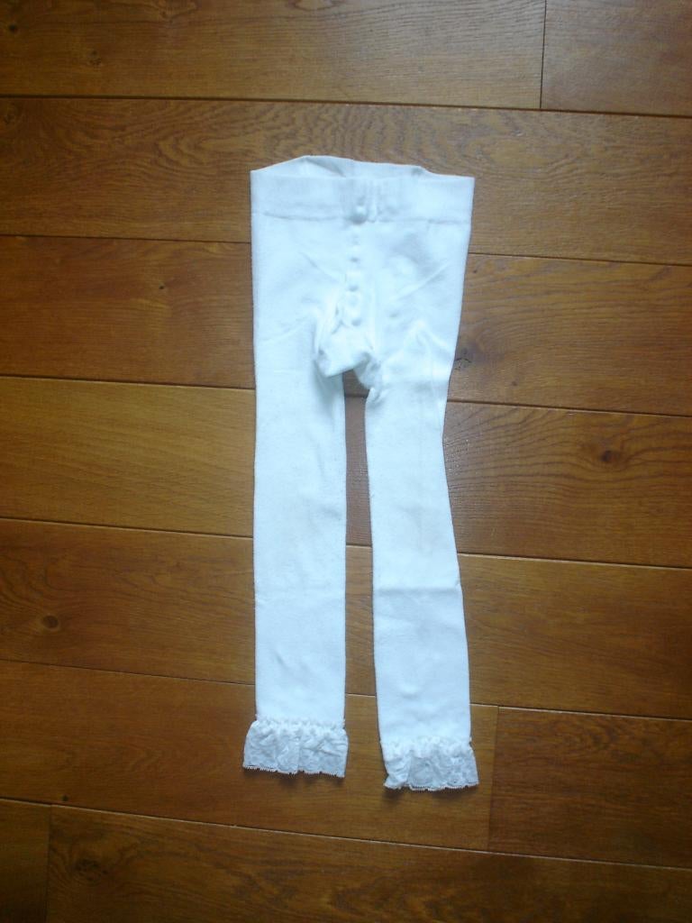 witte legging, maat 152, Kinderen en Baby's, Kinderkleding | Maat 152, Broek, Zo goed als nieuw, Onbekend, Verzenden