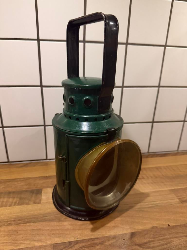 Spoorweg lantaarn lamp, Antiek en Kunst, Antiek | Lampen, Ophalen of Verzenden
