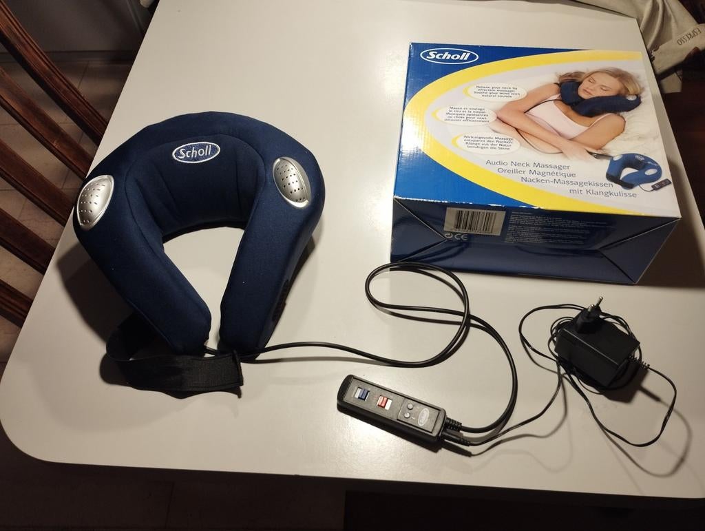 Audio Nek Massagekussen - Scholl, Ophalen, Zo goed als nieuw, Massagestoel of Kussen