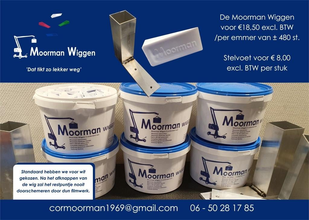 Moorman Wiggen  wig kegjes keggen stelvoetjes, Ophalen of Verzenden, Nieuw