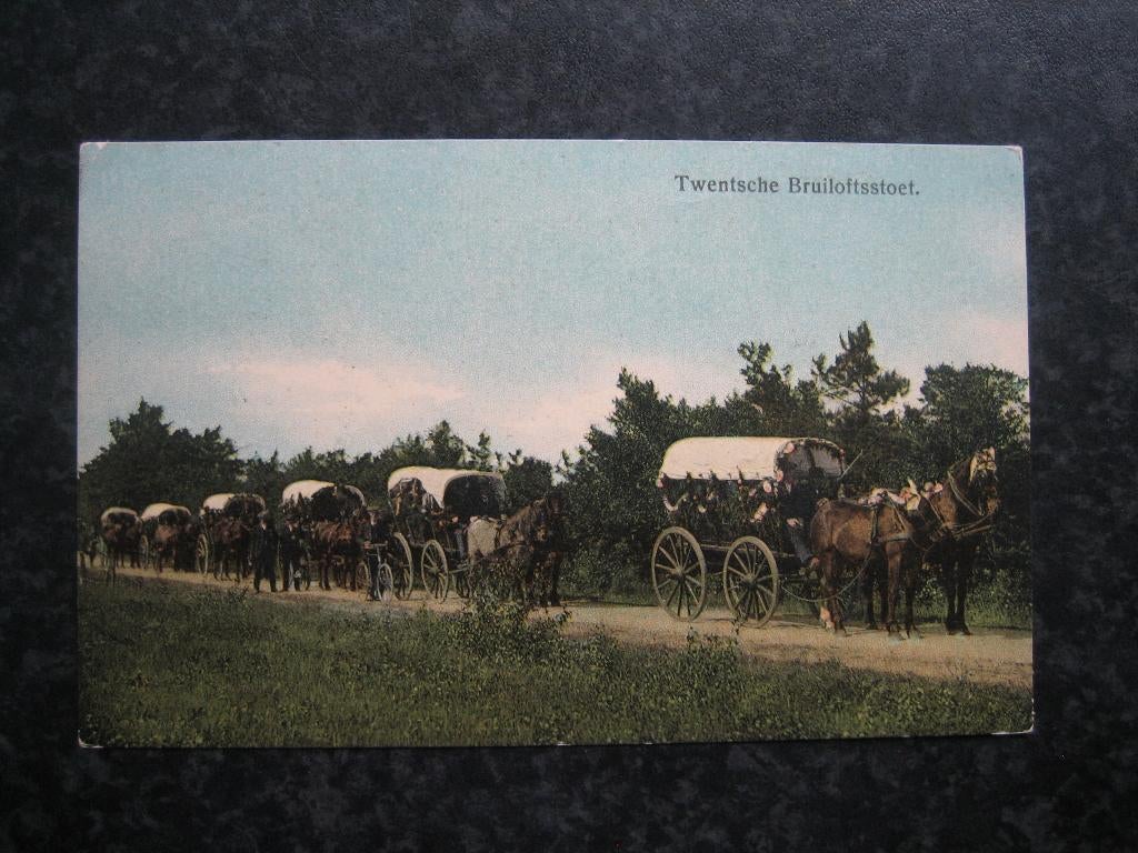 TWENTE  Bruiloftsstoet D  1910, Ophalen of Verzenden, Voor 1920, Overijssel