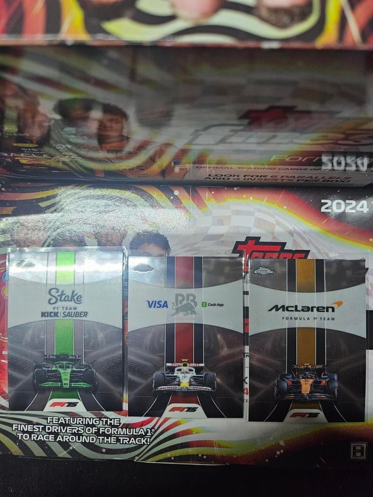 Mclaren Stake sauber visa rb team cards topps chrome f1 2025, Ophalen of Verzenden, Nieuw, Plaatje