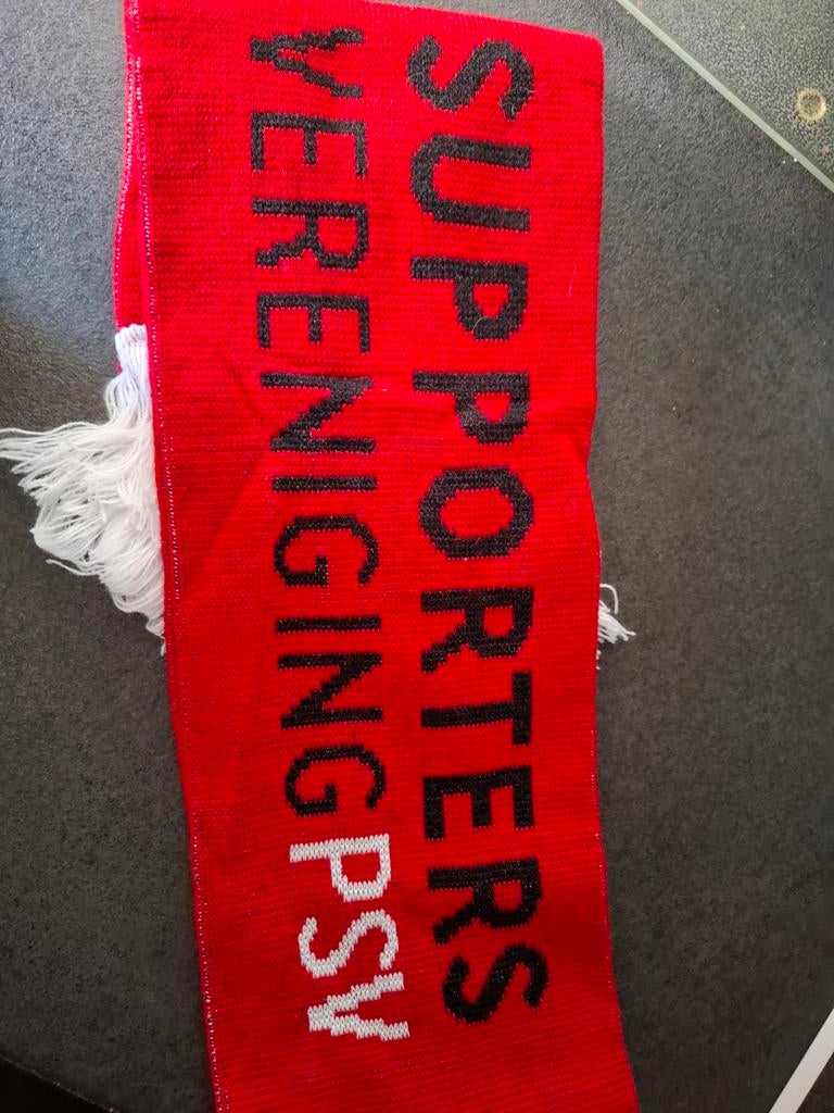 PSV Supporters Sjaal - Rood/Wit, Ophalen of Verzenden, Zo goed als nieuw, Clubaccessoires