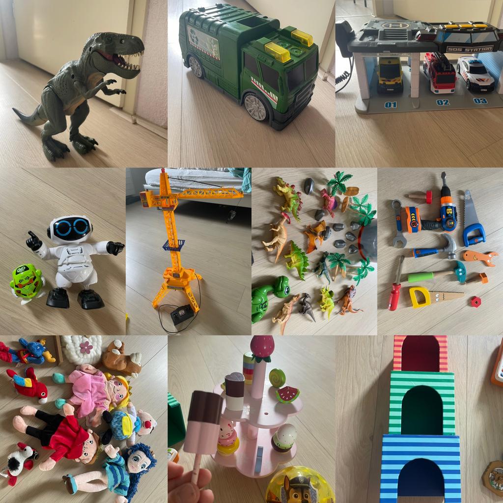 Divers speelgoed auto dinos robot, Ophalen of Verzenden