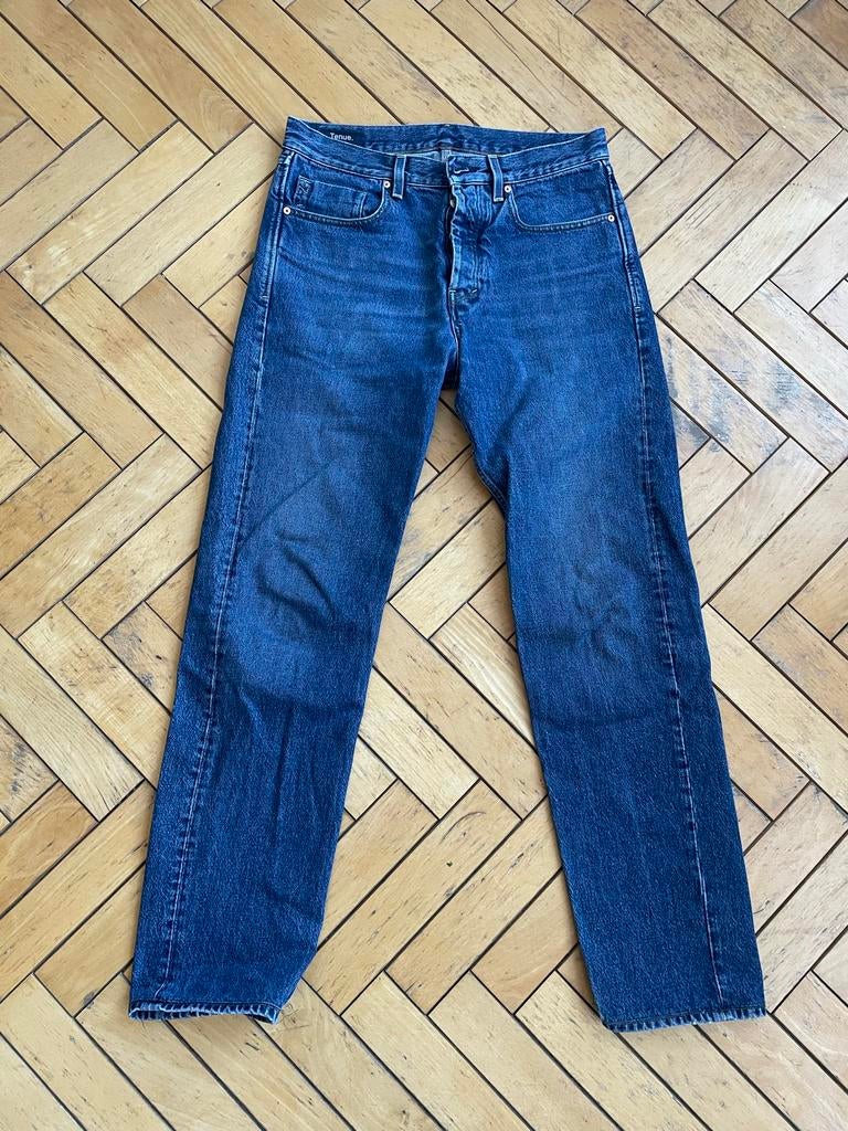Mooie Tenue spijkerbroek te koop!, Ophalen of Verzenden, Zo goed als nieuw, Blauw, W33 - W34 (confectie 48/50)