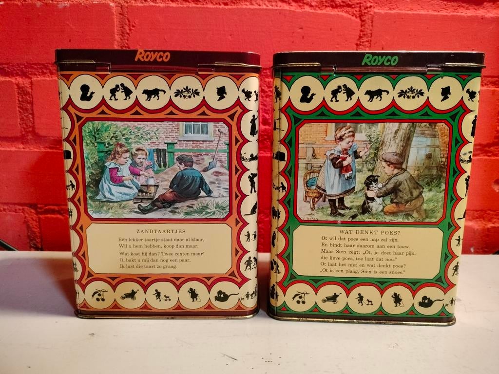 Vintage Royco voorraadblikken Ot en Sien., Ophalen of Verzenden, Gebruikt, Overige