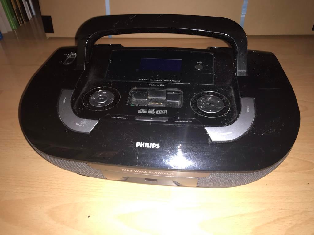 iPod speaker - Philips docking entertainment system, Ophalen, Gebruikt, Radio, Met cd-speler
