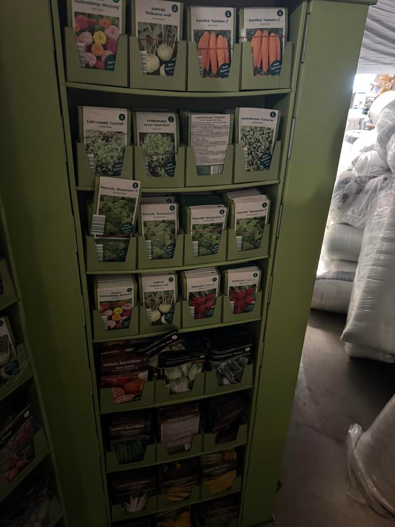Zakjes planten en groente zaden in display toren, Ophalen of Verzenden, Gehele jaar, Halfschaduw, Zaad