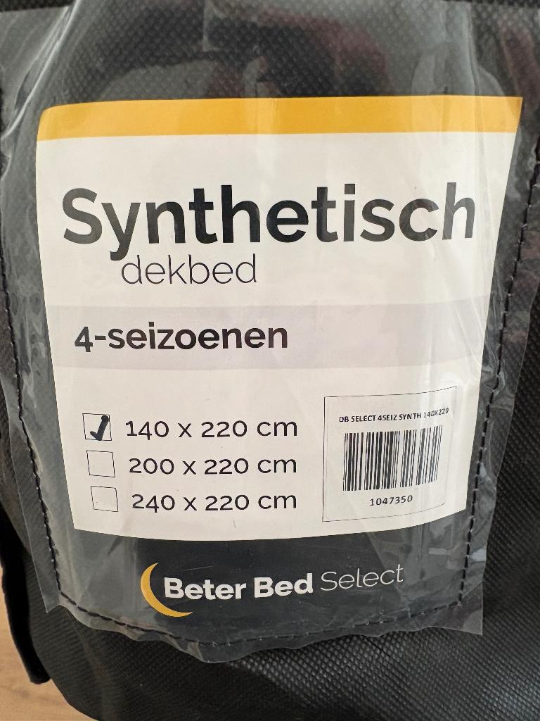 Dekbed synthetisch, Ophalen, Eenpersoons, Wit, Nieuw