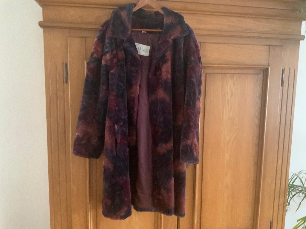 Bontjas, Kleding | Dames, Ophalen of Verzenden, Zo goed als nieuw, Maat 46/48 (XL) of groter, Paars