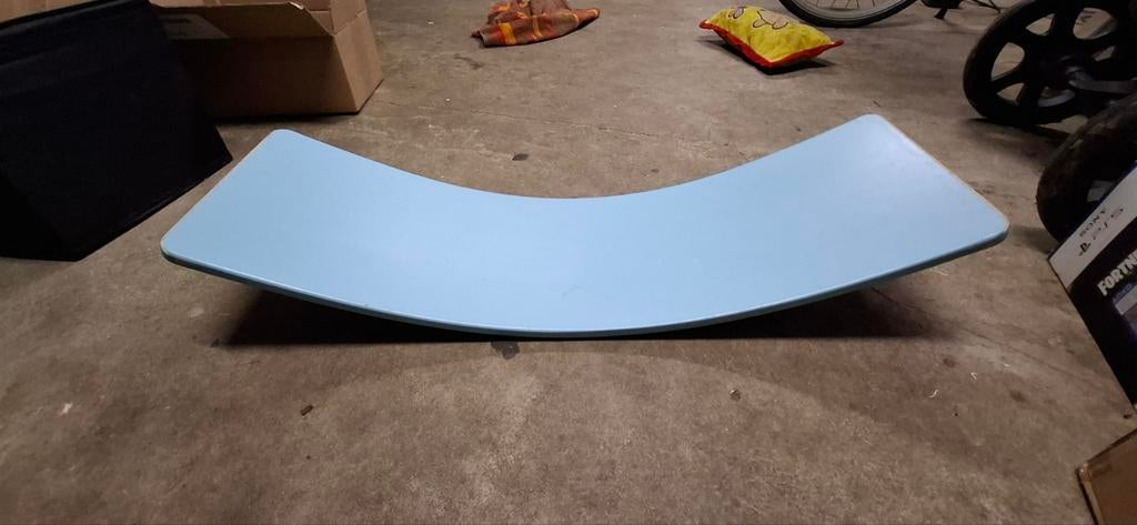Houten balansbord - Blauw, Ophalen of Verzenden, Gebruikt