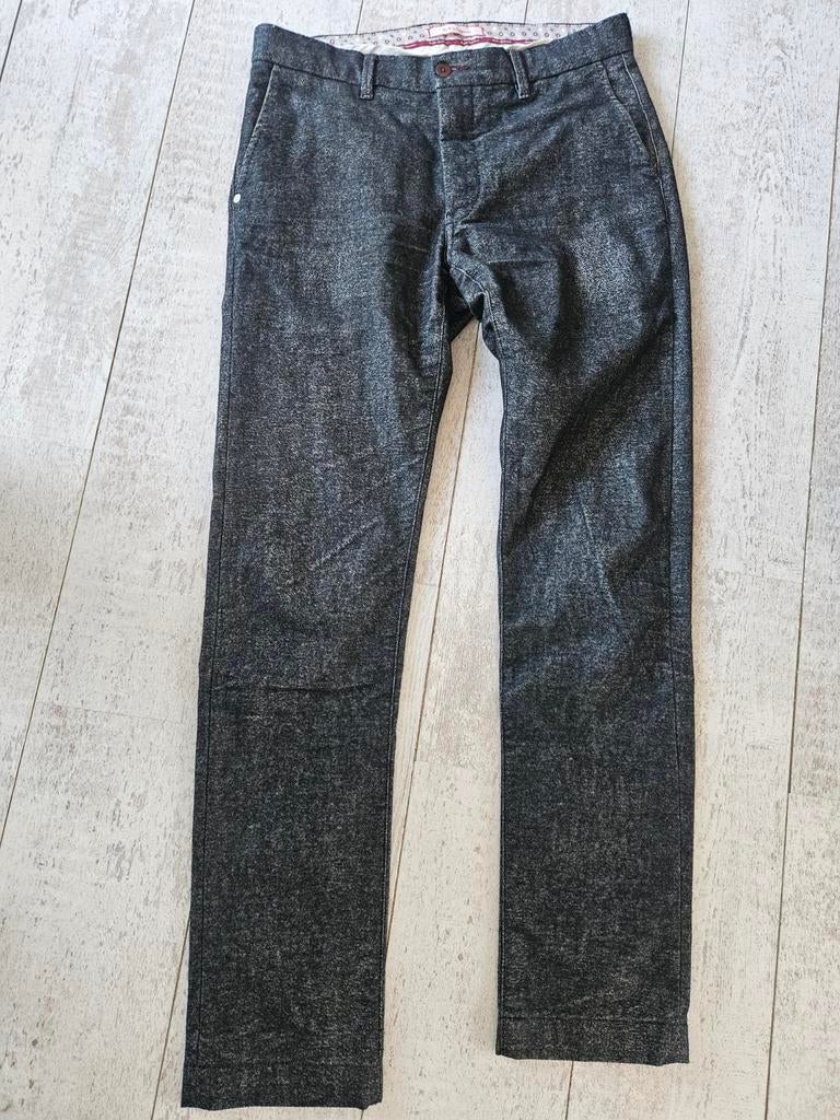 Noterman Atelier Grijze Casual Broek Maat 33, Ophalen of Verzenden, Zo goed als nieuw, Grijs, Noterman