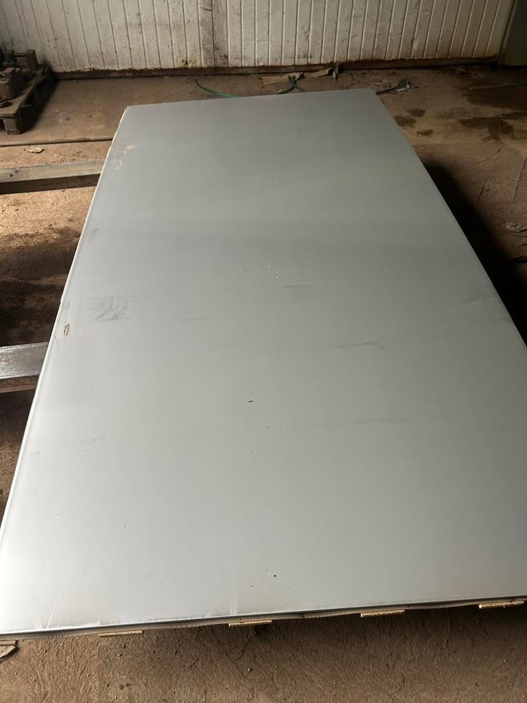 RVS plaat 3000x1500x2mm, Ophalen of Verzenden, Zo goed als nieuw, Overige materialen, Minder dan 20 mm