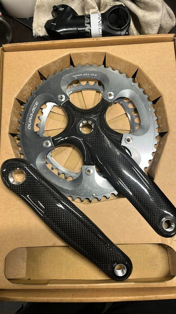 carbon crankset Dura-Ace 53-39 bladen 10s, Crankstel of Pedalen, Shimano, Rikekrt@shimano.eu, Nieuw