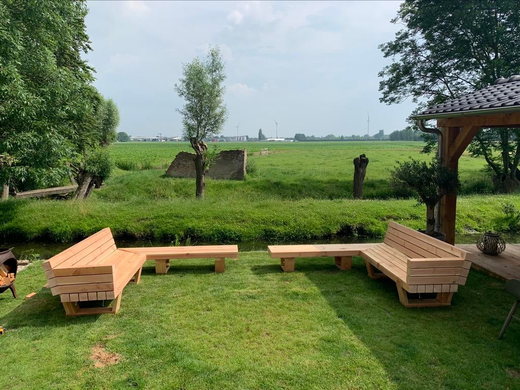 Foto 22 van Loungeset tuinset tuintafel bank stoel tuinverlichting