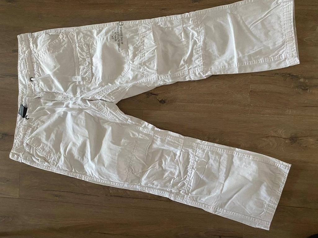 Witte Cargobroek Maat 40/32, Kleding | Heren, Wit, Overige maten, Zo goed als nieuw, C&A
