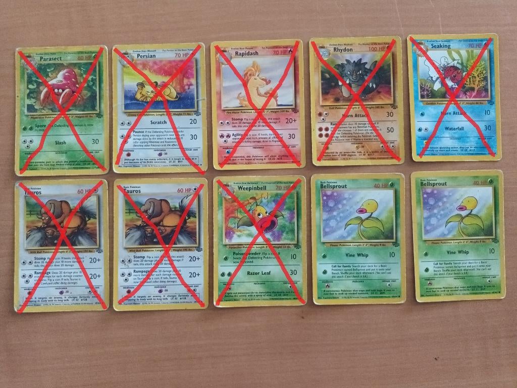 Pokémon Jungle set (juni 1999), Ophalen of Verzenden, Zo goed als nieuw, Meerdere kaarten
