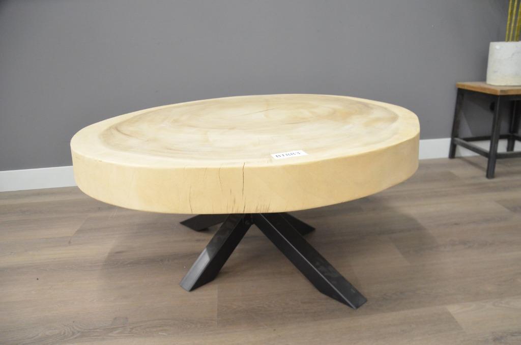 Suar salontafel 100 cm met spinpoot- BT883, 100 tot 150 cm, Overige materialen, Vierkant, Nieuw