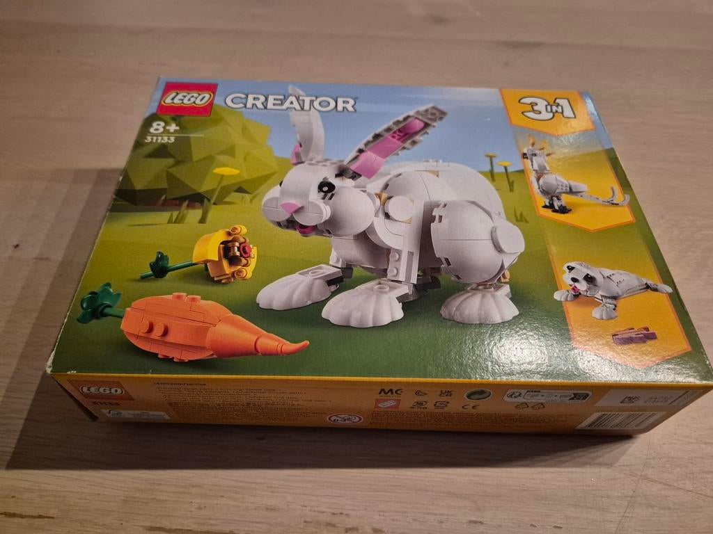 Lego Creator 3in1 Konijn, Kaketoe, Zeehond (31133), Ophalen of Verzenden, Gebruikt, Complete set, Lego
