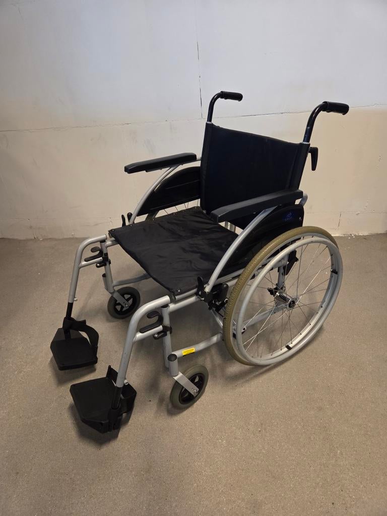XL rolstoel opklapbaar zitbreedte 55 cm., Ophalen, Gebruikt, Duwrolstoel