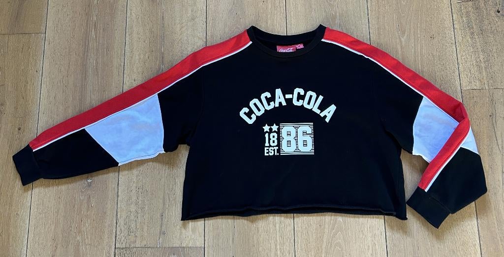 Coca Cola sweater kort en wijd maat S, Coca Cola, Ophalen of Verzenden, Zo goed als nieuw, Lange mouw