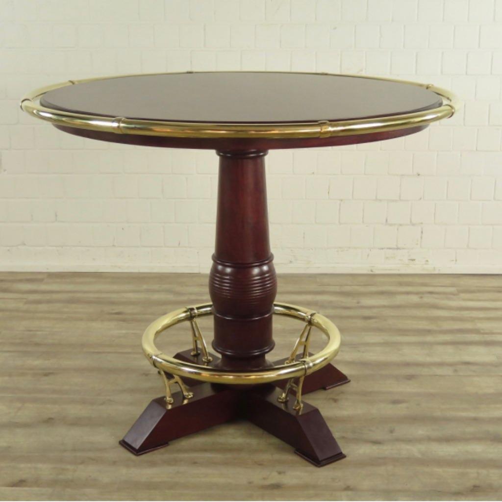 16850 sta tafel, mahoniehout, 1.43 m doorsnede, Ophalen of Verzenden, Nieuw
