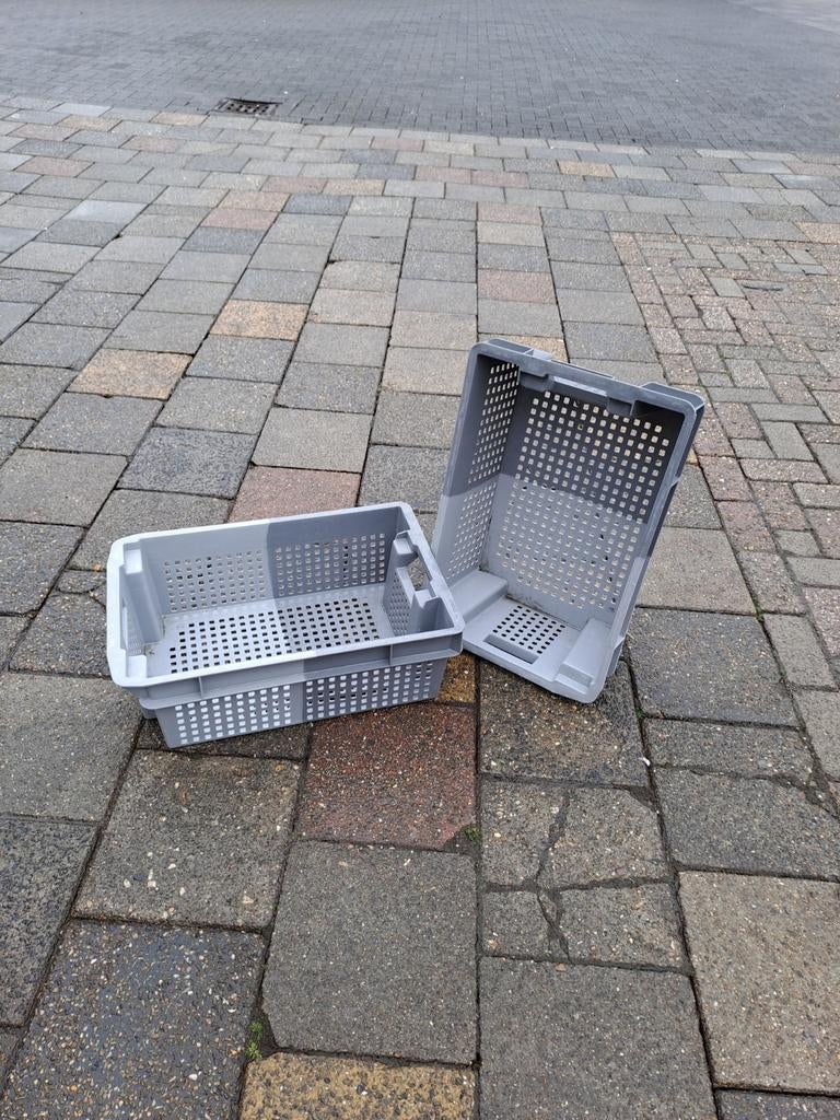 Geperforeerde nestbare stapelbakken stapelkratten manden, Ophalen, 40 tot 60 cm, 50 tot 75 cm, Minder dan 35 cm