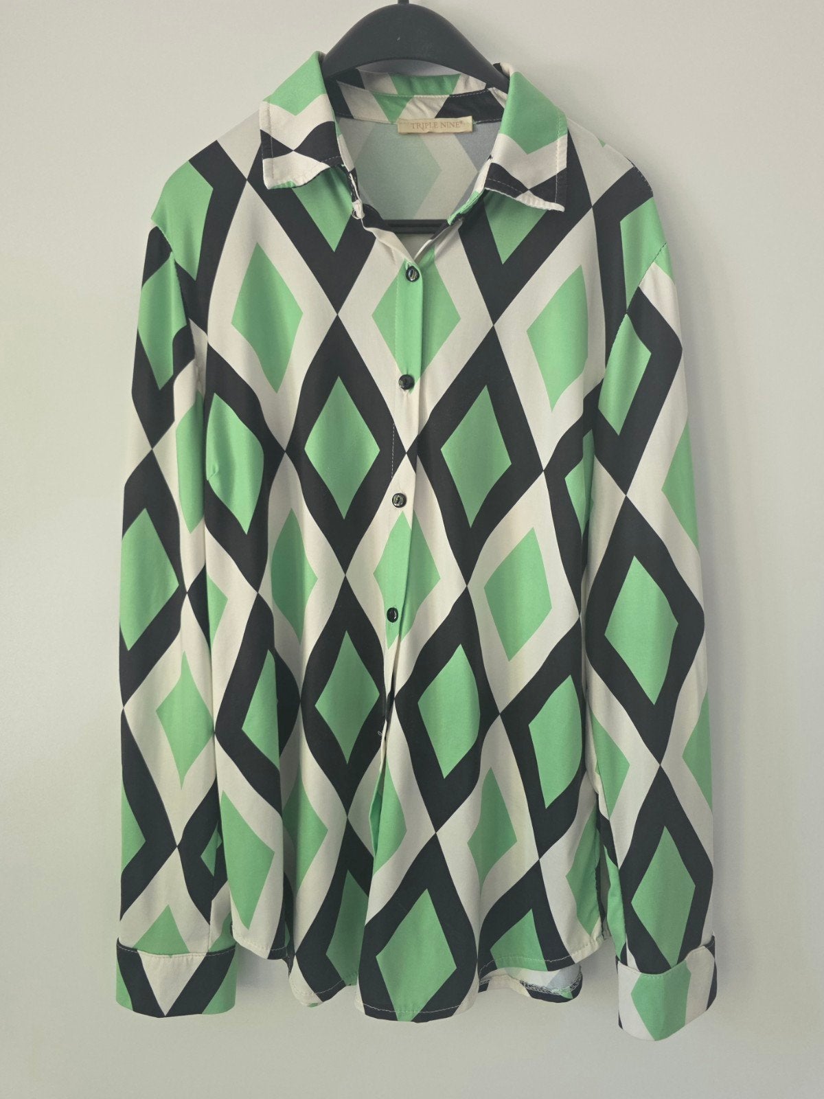 Triple Nine Blouse dames met Geometrisch Patroon - Maat M, Maat 38/40 (M), Ophalen of Verzenden, Zo goed als nieuw, Onbekend