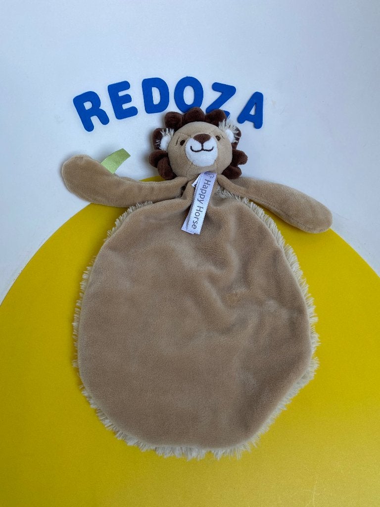 K2617 happy horse doekje leeuw, Kinderen en Baby's, Speelgoed | Knuffels en Pluche, Ophalen of Verzenden, Zo goed als nieuw, Overige typen