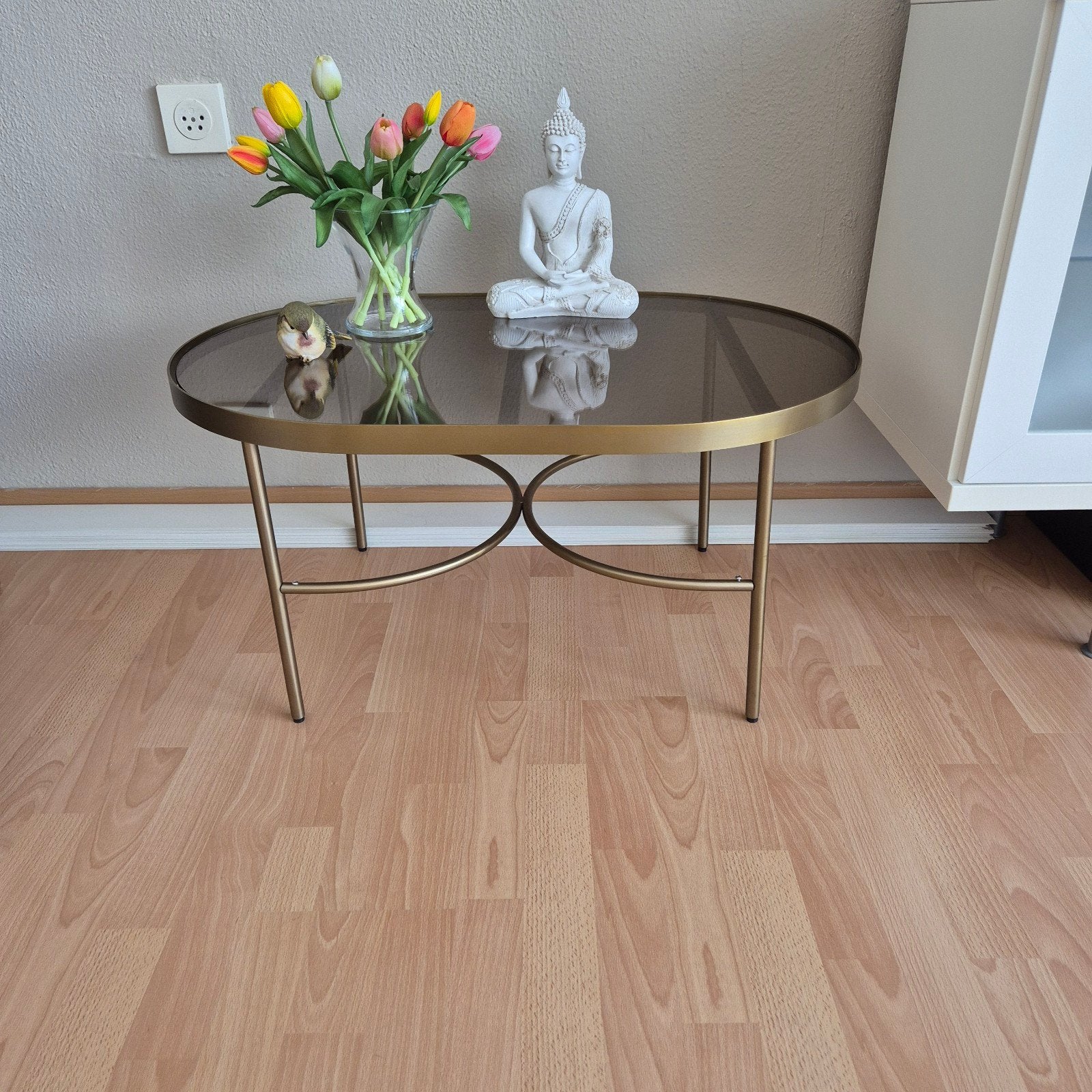 salontafel /bijzettafel H&M HOME, Ophalen, 50 tot 100 cm, Rond, 50 tot 100 cm