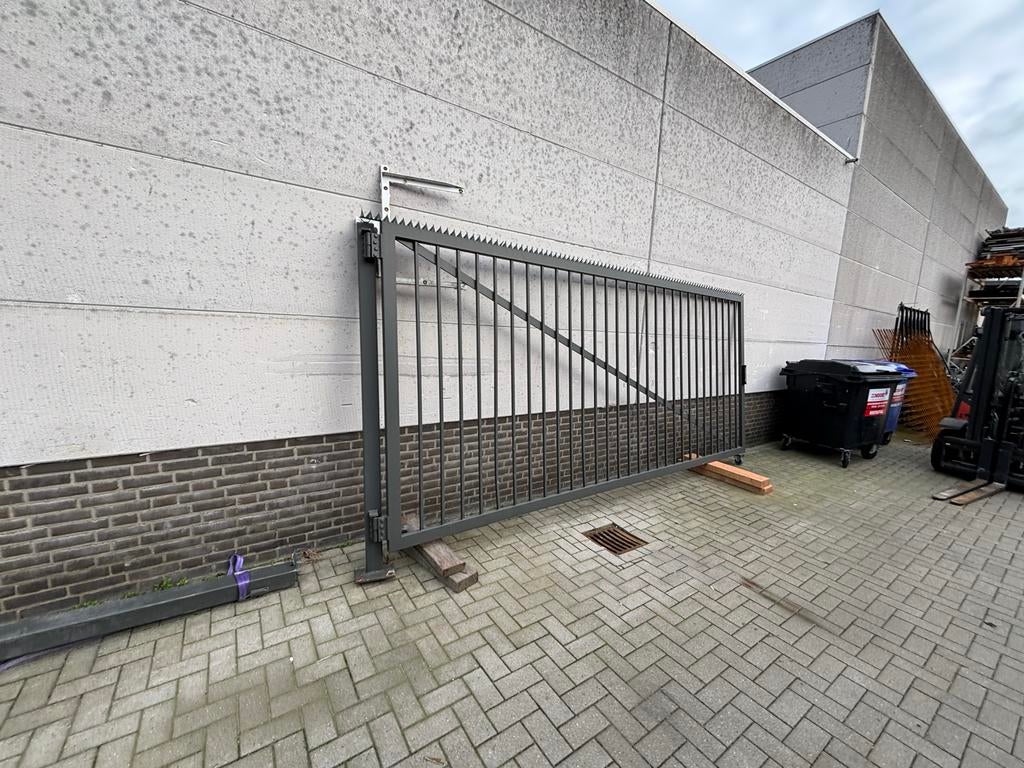 Stalen draaipoort met magneetslot, Tuin en Terras, Tuinhekken en Hekwerk, Ophalen of Verzenden, Gebruikt
