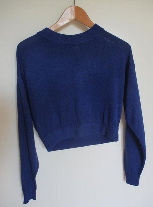 H&M Divided felblauw cropped truitje, maat XS, nieuw, Oosterveldweg 15, 7274 DZ, H&M Divided, Nieuw, Maat 34 (XS) of kleiner