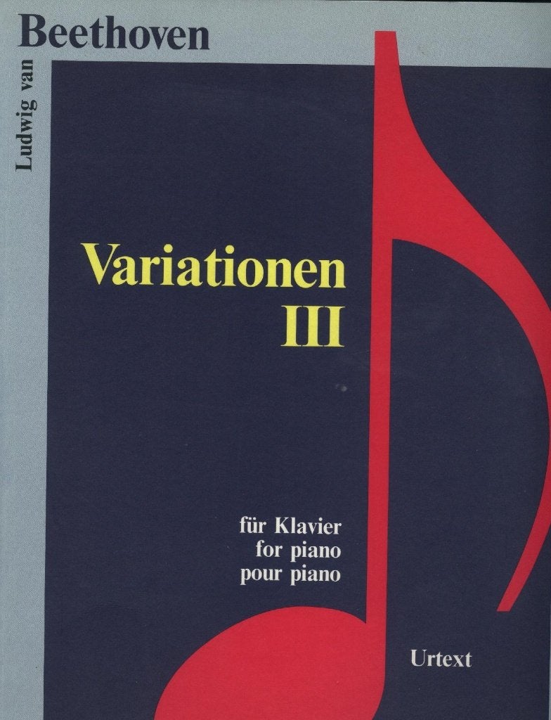 Ludwig van Beethoven - Variationen III - PIANO, Gebruikt, Ophalen of Verzenden, Artiest of Componist, Piano