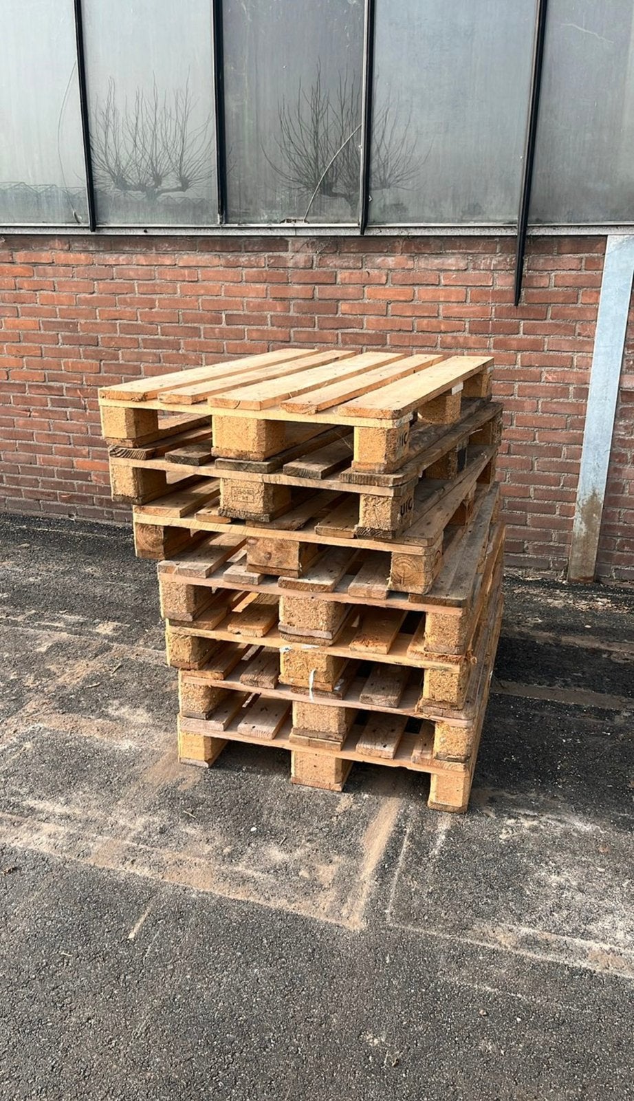 Euro pallets gebruikt, Doe-het-zelf en Verbouw, Hout en Planken, Ophalen, Zo goed als nieuw, Pallet, Minder dan 200 cm