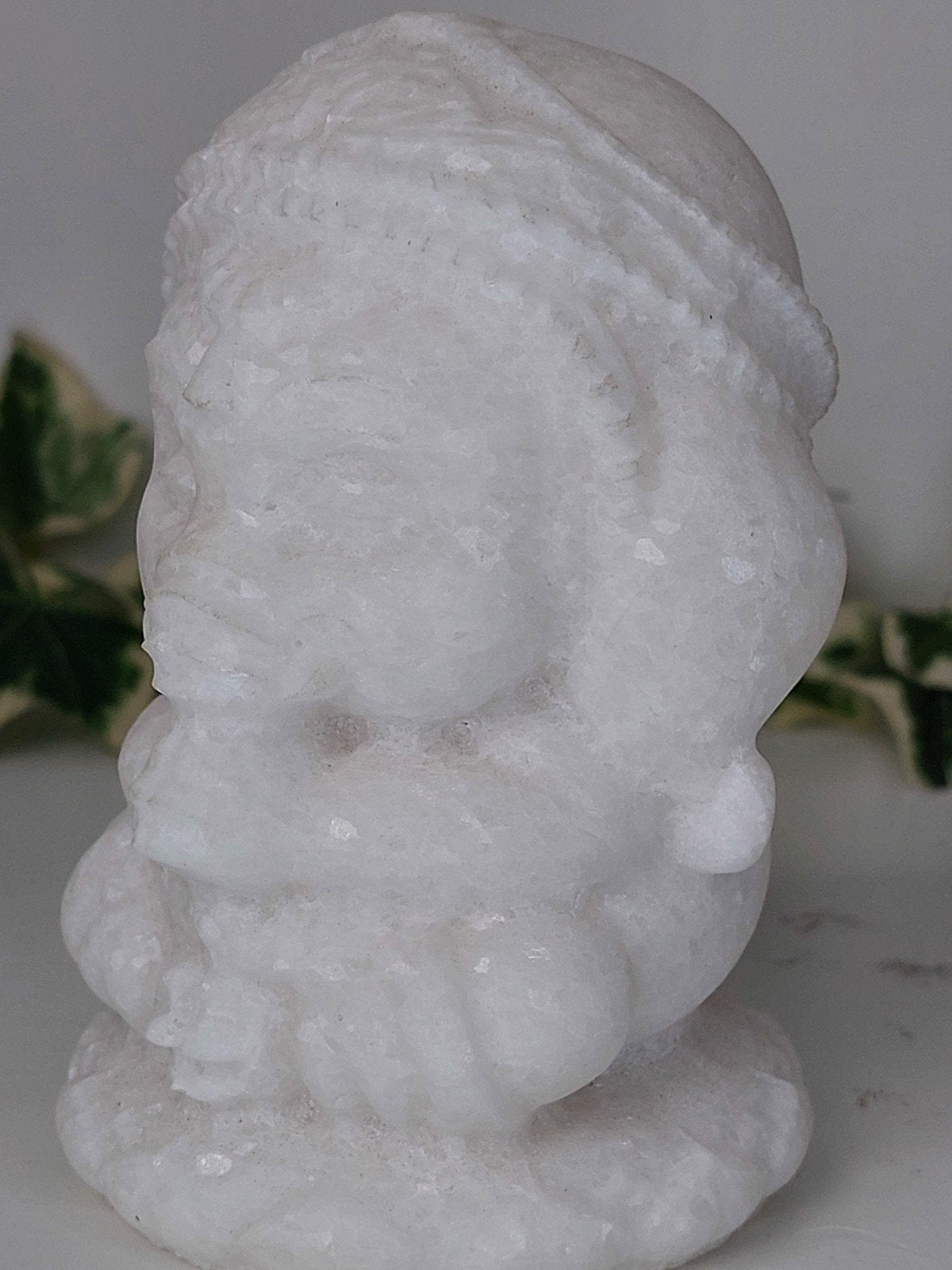 Hele mooie Ganesha van "witte jade", Ophalen of Verzenden, Mineraal