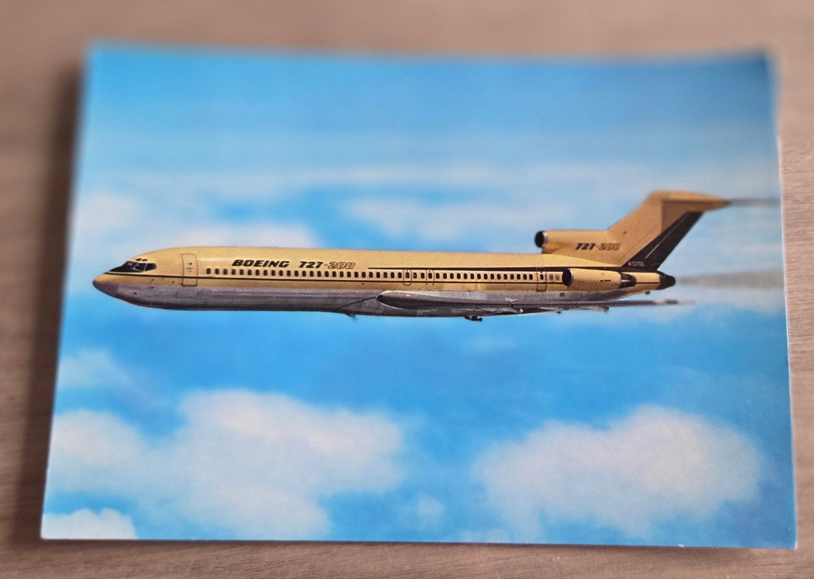 Vintage Ansichtkaart Boeing 727-200 Vliegtuig, Ophalen of Verzenden, 1960 tot 1980, Ongelopen, Utrecht