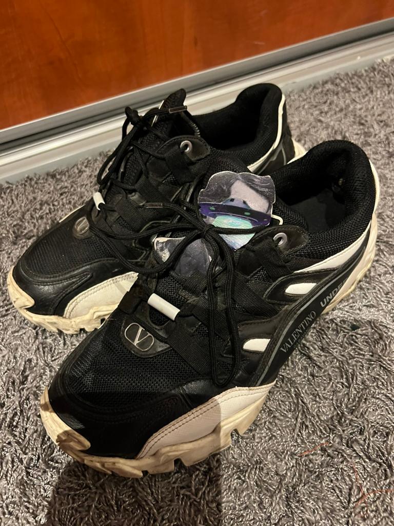 Valentino Undercover Jun Takahashi Sneakers Zwart Leer 41, G, Zwart, G, Ophalen of Verzenden